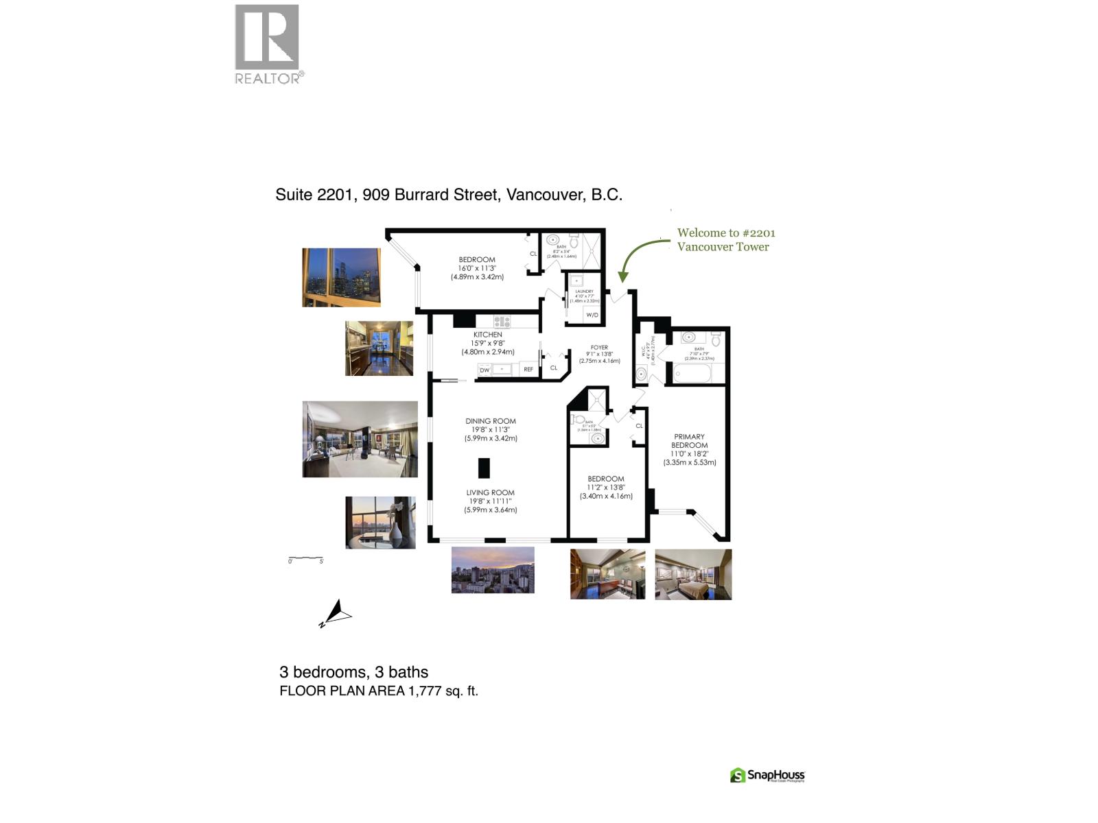 2201 909 Burrard Street, Vancouver, British Columbia  V6Z 2N2 - Photo 3 - R3045616